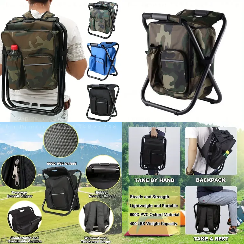 2-in-1 Portable Folding Fishin - Fishing Backpack 评论和价格