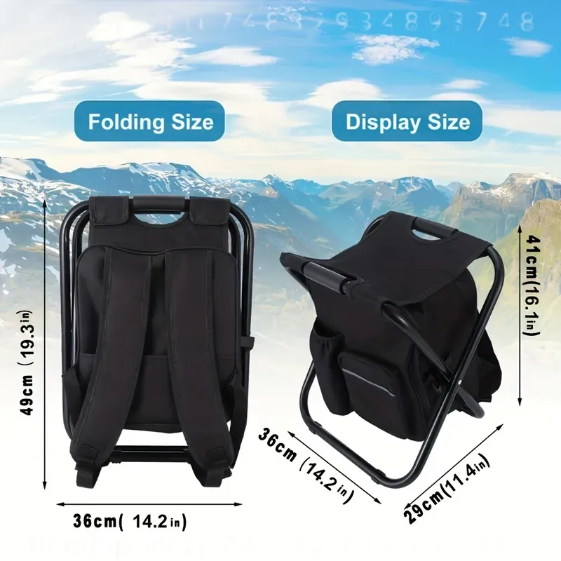 2-in-1 Portable Folding Fishin - Fishing Backpack 评论和价格