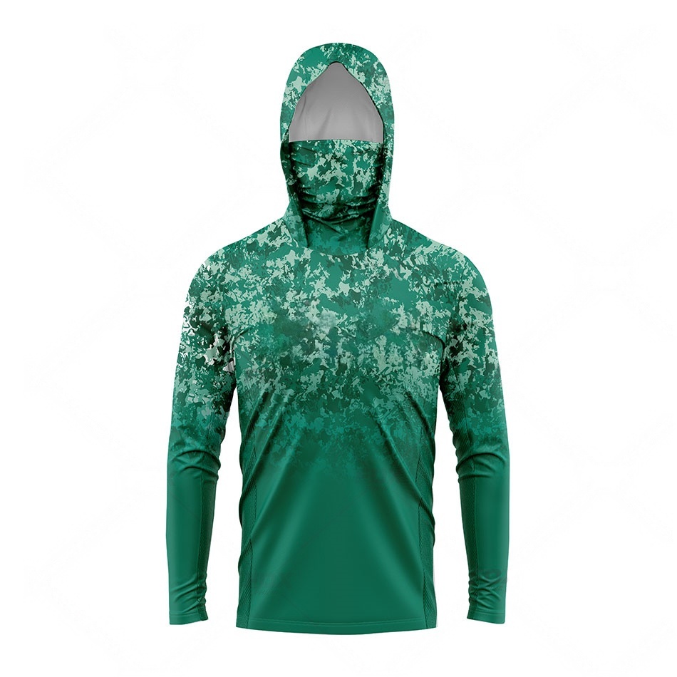 MALFC Fishing Apparel Men Hood - Fishing Shirt Uv Protection 评论和价格