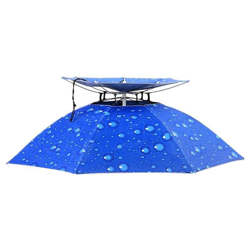 Umbrella hat Head-mounted doub - Fishing Hat 评论和价格